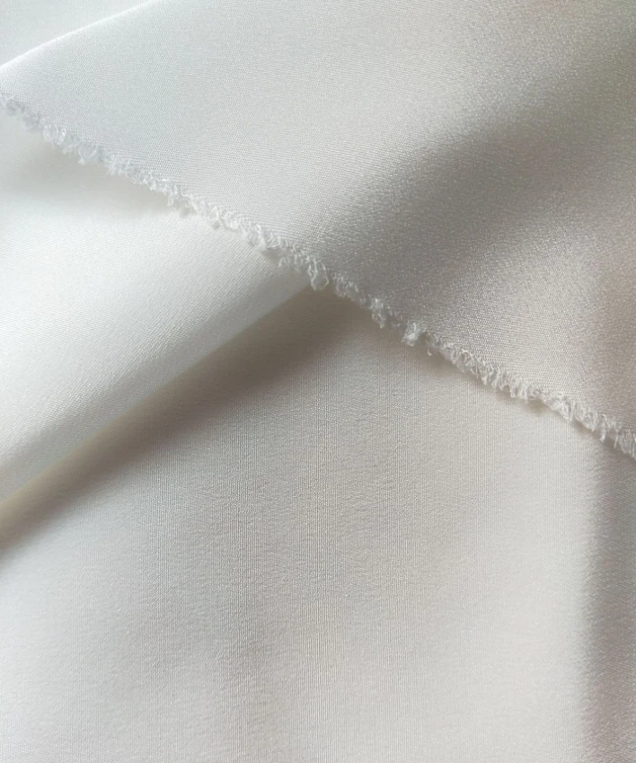 OEKO Wholesale 100% Pure Natural Silk Fabric mulberry 30mm Silk Crepe De Chine Natural CDC Silk Fabric