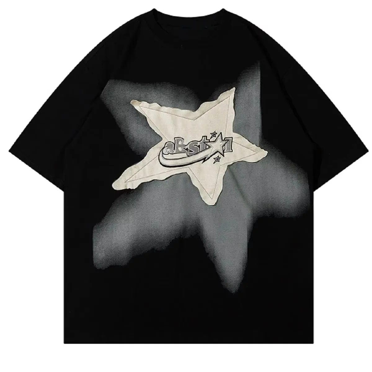 Luxury customized pattern logo boxy t shirts hight quality printed patch embroidery custom cut and sew blank t shirts for men