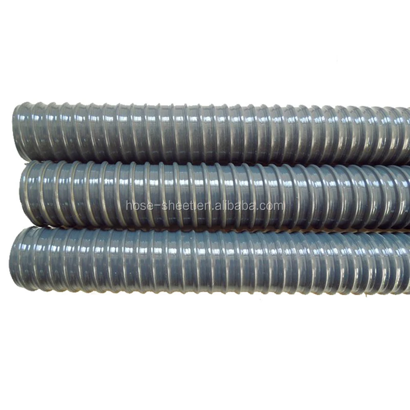 High quality black flexible PVC suction hose / 2-1/2 inch pvc pipe for dryer vent
