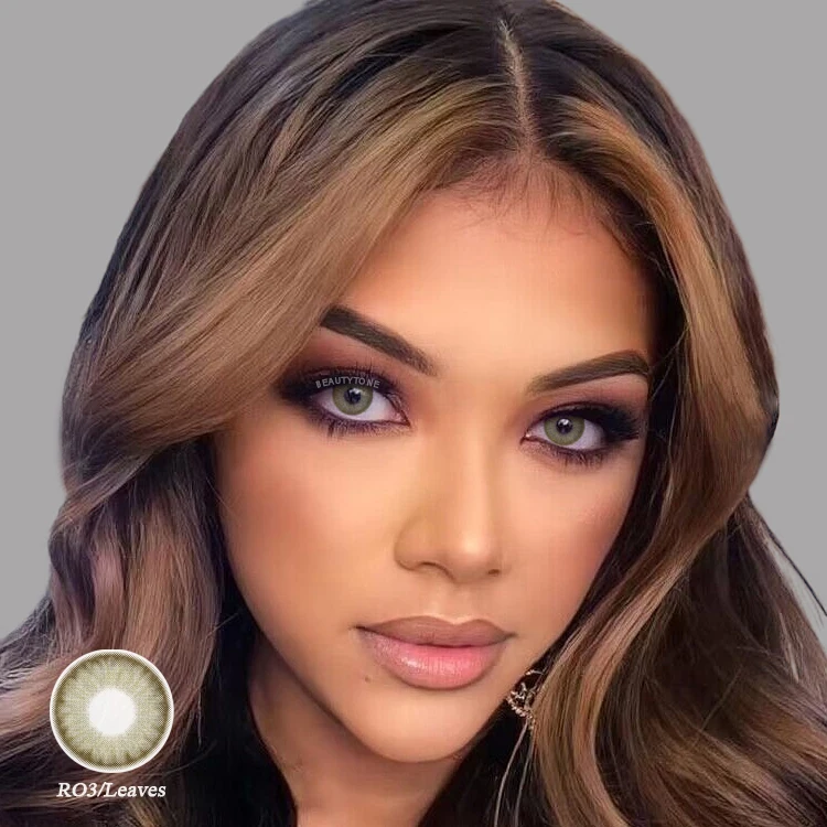 Rosemary Rose Brown colored contact lenses custom design cheap contact lenses