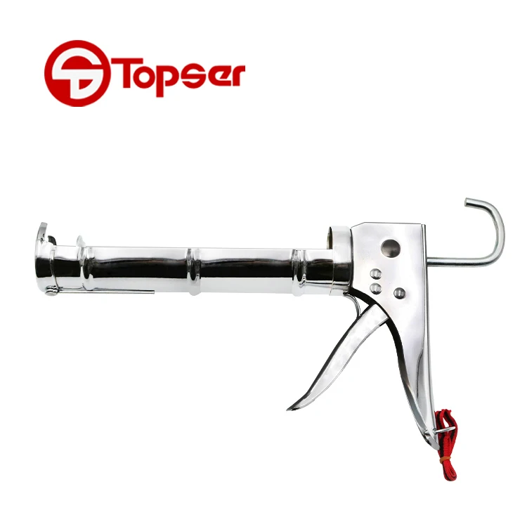 Professional Silicone Gun Silver Color 310ML Sausage Sealant Glue Caulking Gun