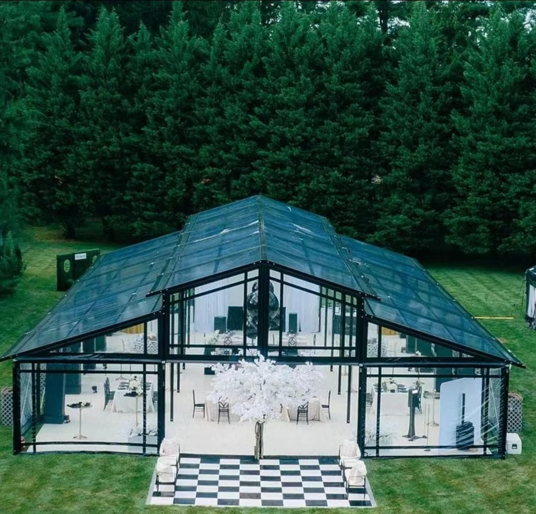 Customized factory price waterproof Wedding party aluminum tents for 200 People 500 people large Marquee tent