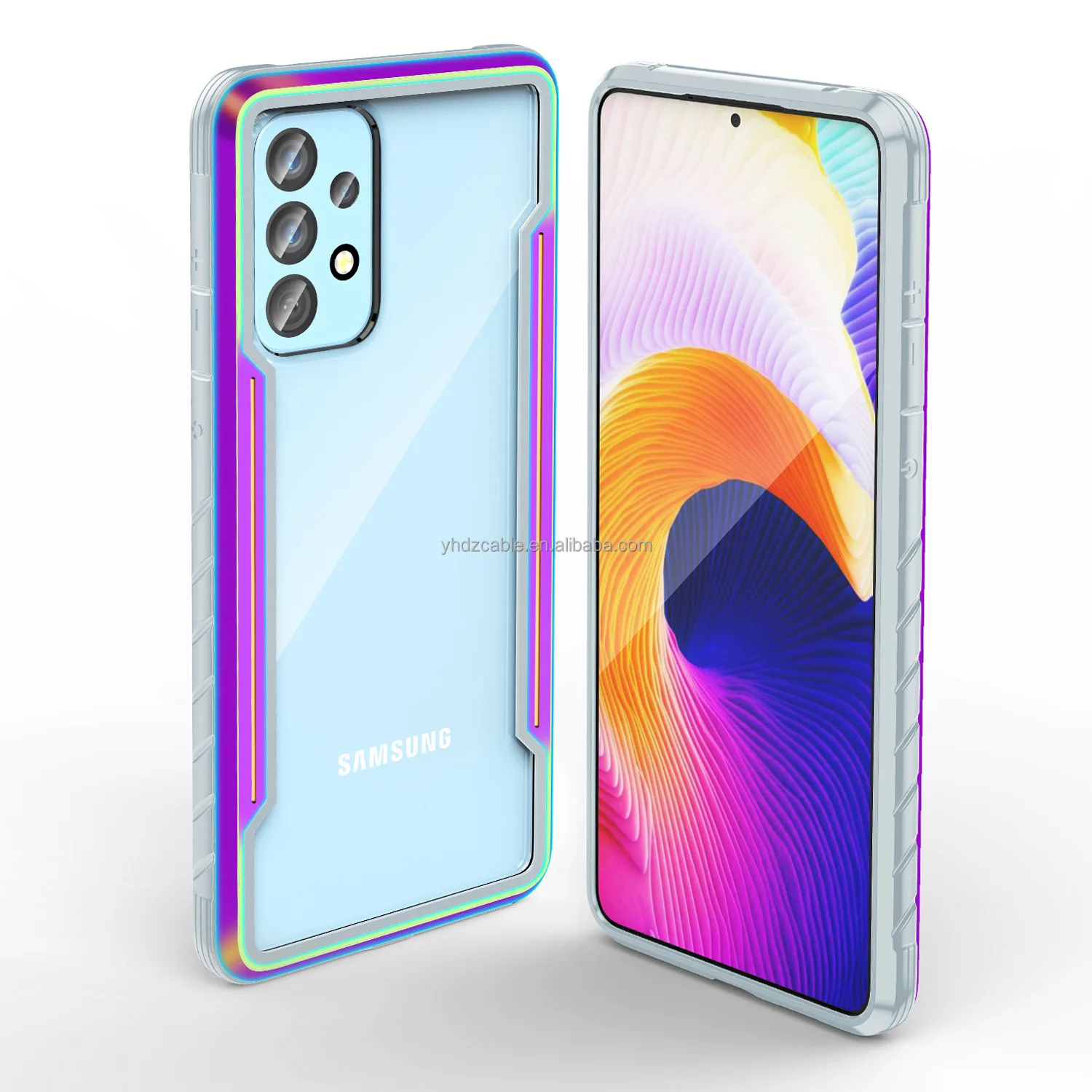 Suitable for Samsung a53 mobile phone shell A73/A33 metal four-corner airbag anti-fall protective case