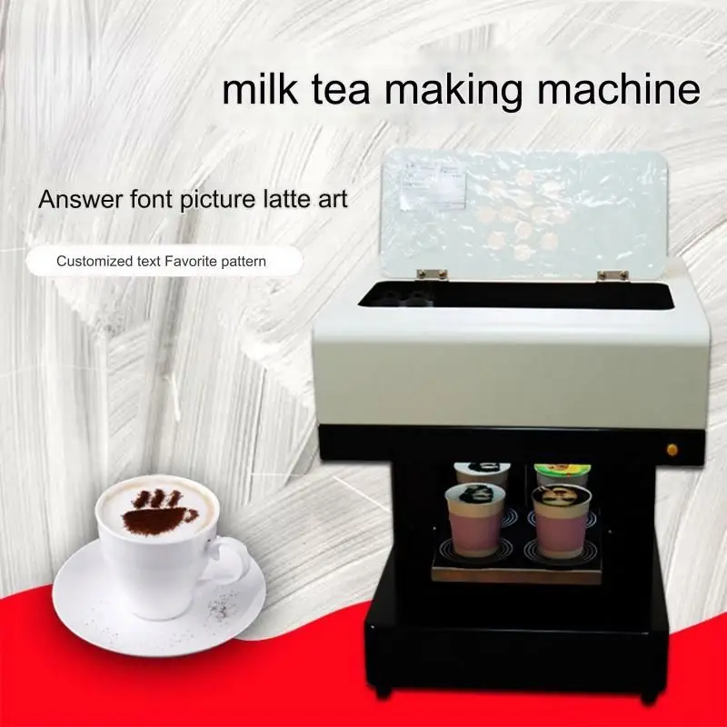Five color edible ink coffee printer machine Fast printing 3d food printer