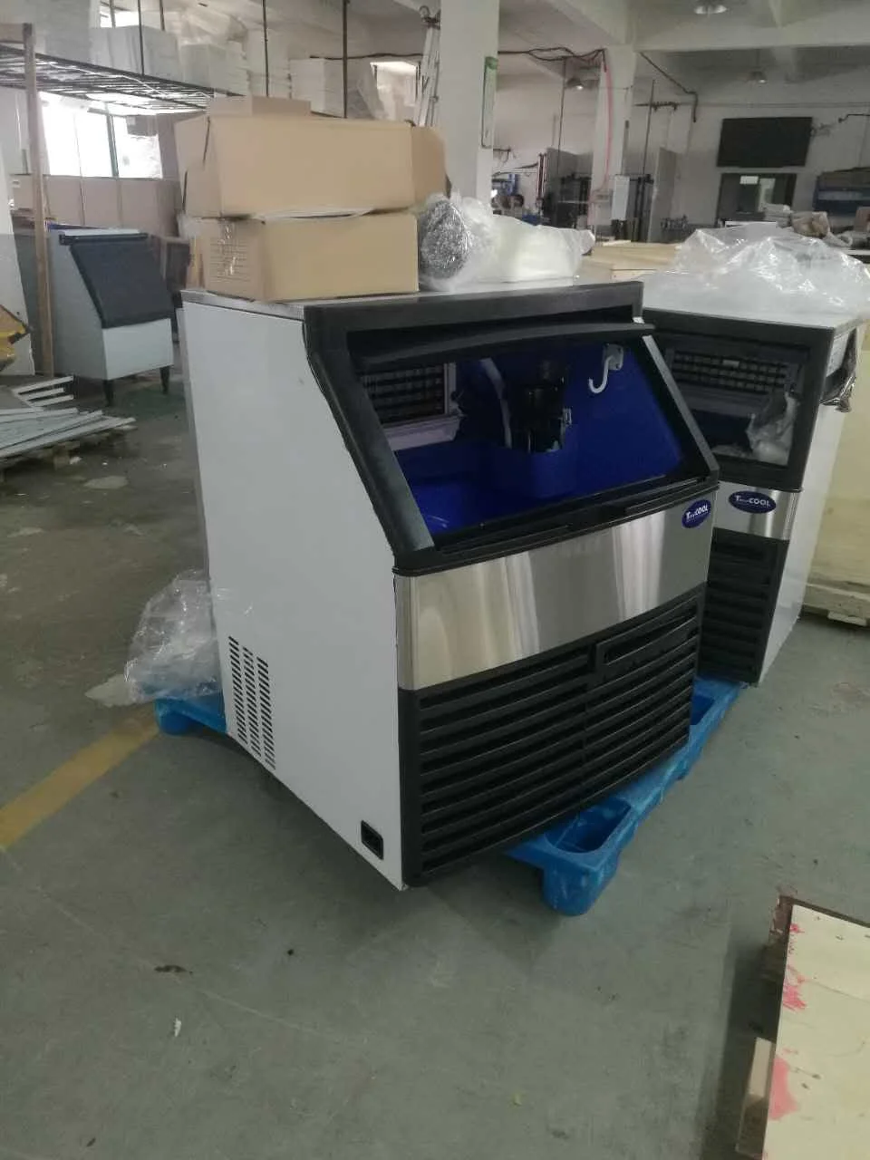 High Quality Stainless Steel Self Contained Producing ice Customized Provided 100kg Ice Maker