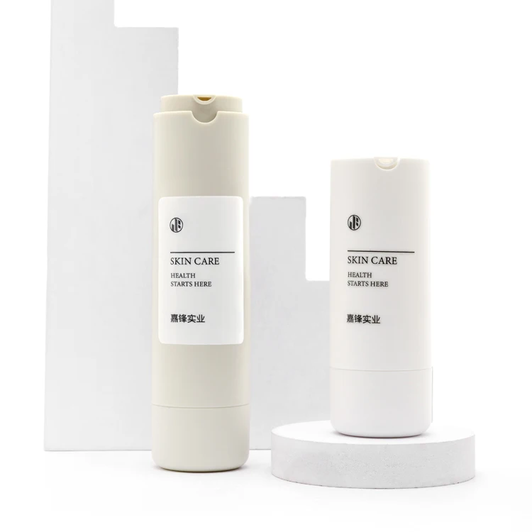luxury 50ml packaging plastic airless empty bottles 30ml cosmetic cream lotion pump bottle