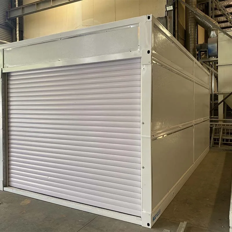 Factory Stock Mobile Folding Garage, 14 Square Meters Manual Roller Shutter Door Warehouse, Export Warehouse Storage Box House