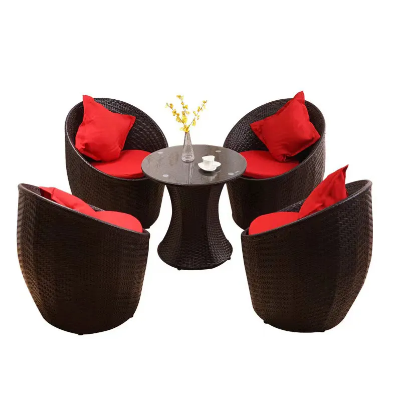 Outdoor Furniture Garden Optional Color Modern Rattan Chair Material Plastic
