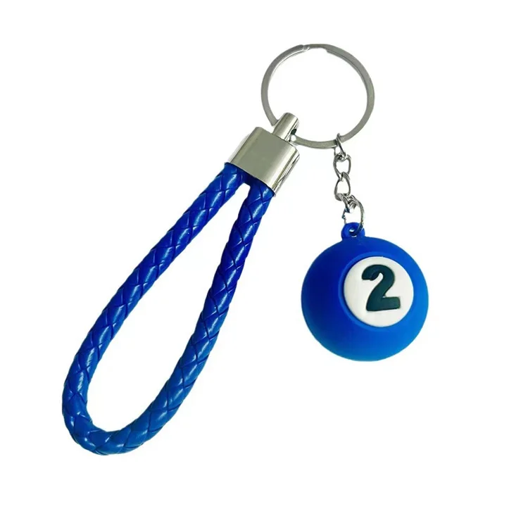 Personalized Creative Car Keychain Hanging Ornaments Backpack Pendant Gift Wholesale Cute Ball Key Chain