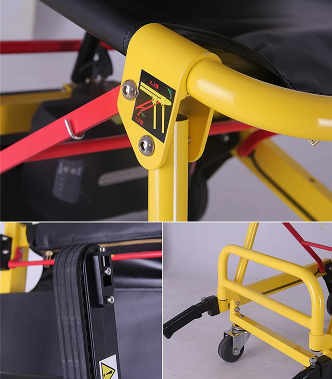 Supplier Price Aluminium Folding Stair Climbing Chair Easy Moving Chair Manual Stair Climbing Wheelchair