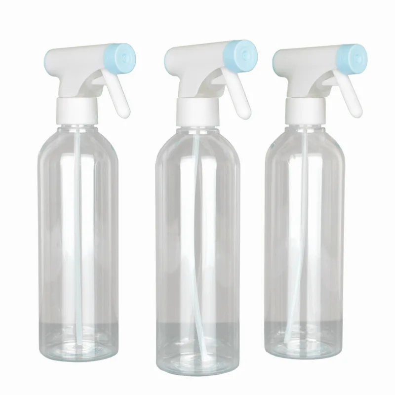 Clear Cleaning Solutions Containers 500ml 750ml 16oz 25oz Bullet Shape Cosmo Plastic Spray Bottle With 28-410 Neck Trigger Spray