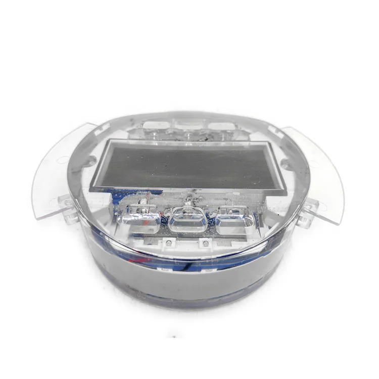 GPS Synchronous Blinking Embedded Lithium Battery Underground Round Solar LED Road Stud Buried Pavement Light for Highway