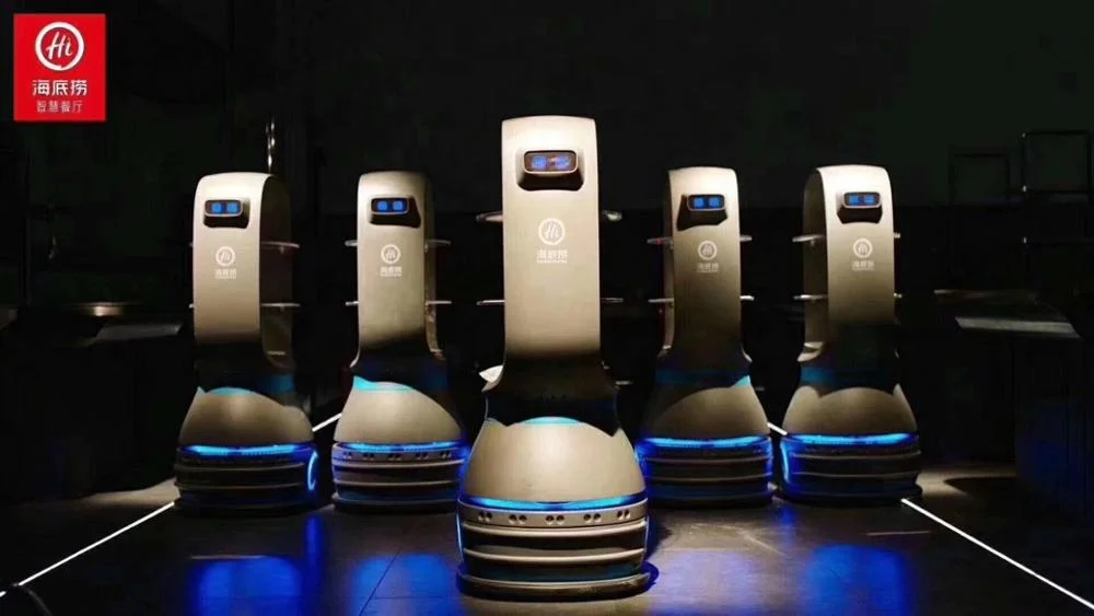
Efficient Time Saving Self-walking Chat Customized Intelligent Food Serving Robot for Hotel Manufacturing Plant Printing Shops 