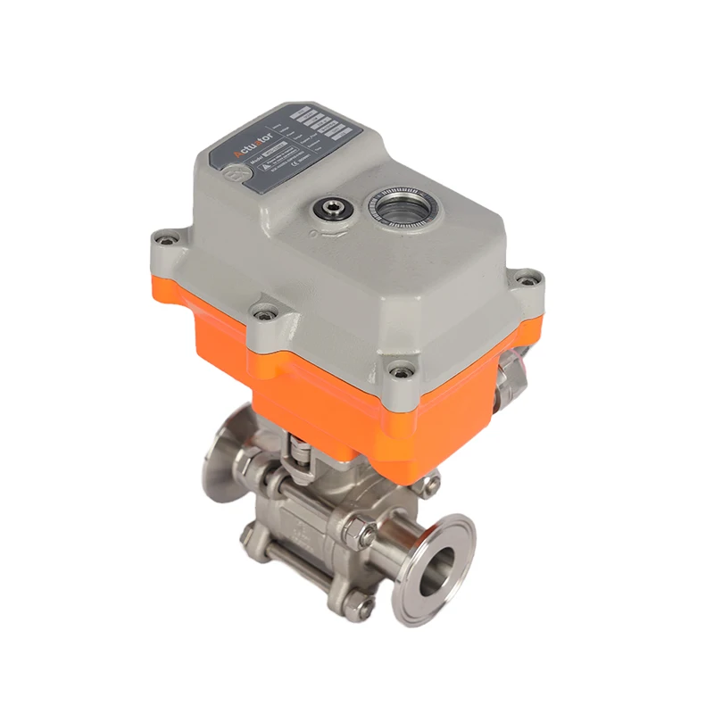 ON OFF 12V 24V 220V 3pc Failsafe to Close Stainless Steel RS485 Automatic Motorized Ball Valve Electric Actuator Ball Valve