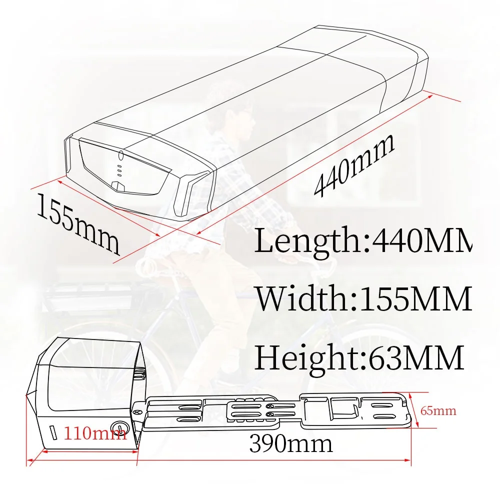 Комплект для переоборудования аккумуляторов для электровелосипеда, 36 В, 48 В, 10 Ач, 18650 Ач, 14 Ач
