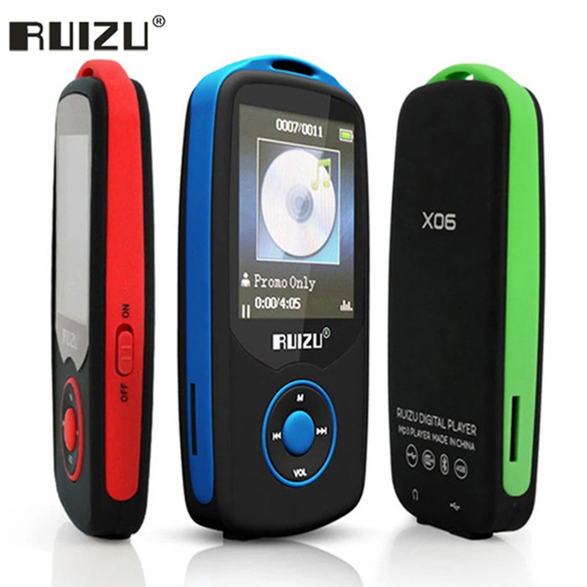 Новый MP3-плеер RUIZU X06 BT Sport с 4 ГБ/8 ГБ экраном 1 8 дюйма высококачественный Hi-Fi музыкальный плеер поддержкой FM рекордер электронная