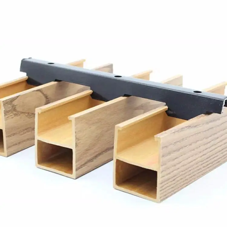 WPC ceiling WPC PVC Ceiling Beams Timber Tubes WPC wall panel UV marble sheet for Indoor house decoration