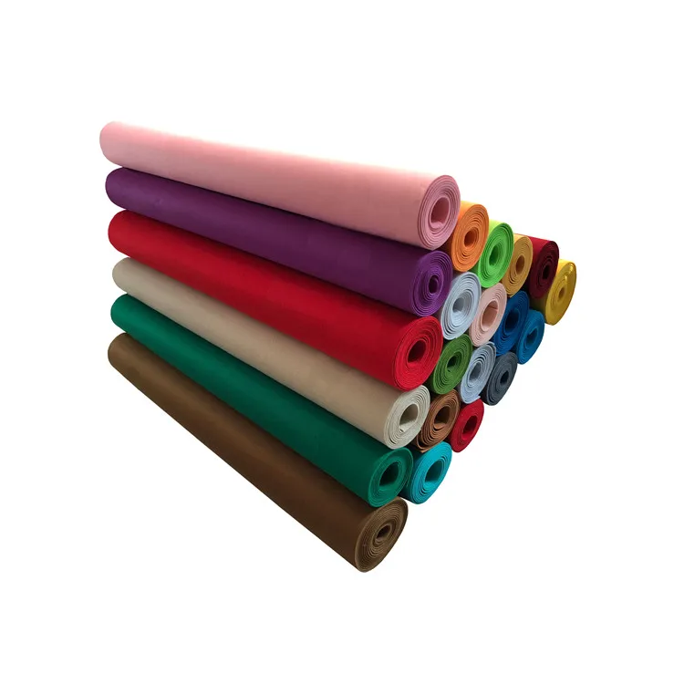 China Factory High Quality S3 1mm / 2mm / 3mm Polyester Felt Roll Non Woven Synthetic Felt Fabric White
