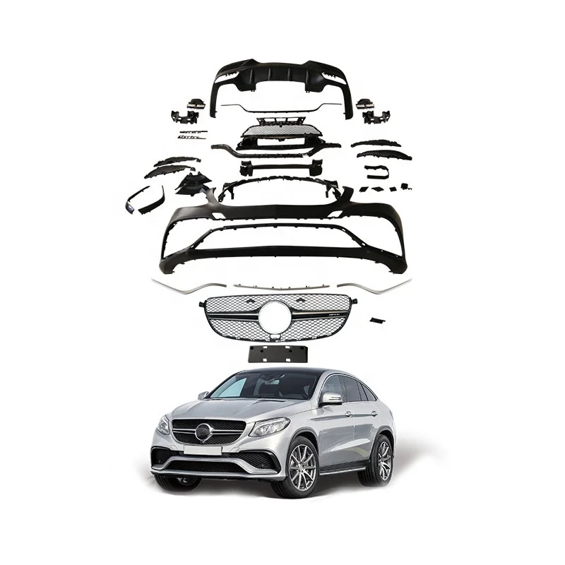 GBT Products Factory Upgrade Conversion Bodykit For 2015-2019 Mercedes GLE Coupe C292 Benz W292 Tuning Bumper