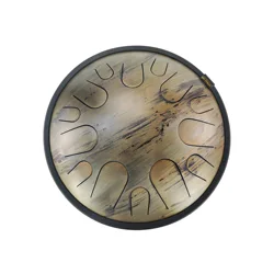 ASTEMAN Steel Tongue Drum Universe series Saturn14 inch 14 tone C key  Lotus Steel Tongue Drum