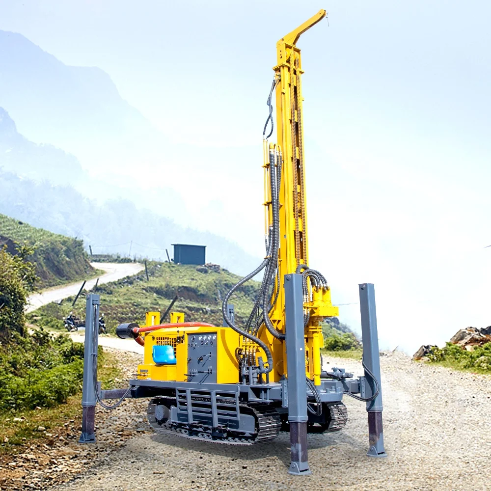 Hengwang 600 м 500 400 устанавливаемая на гусеничном основании буровая установка для бурения скважин продажи