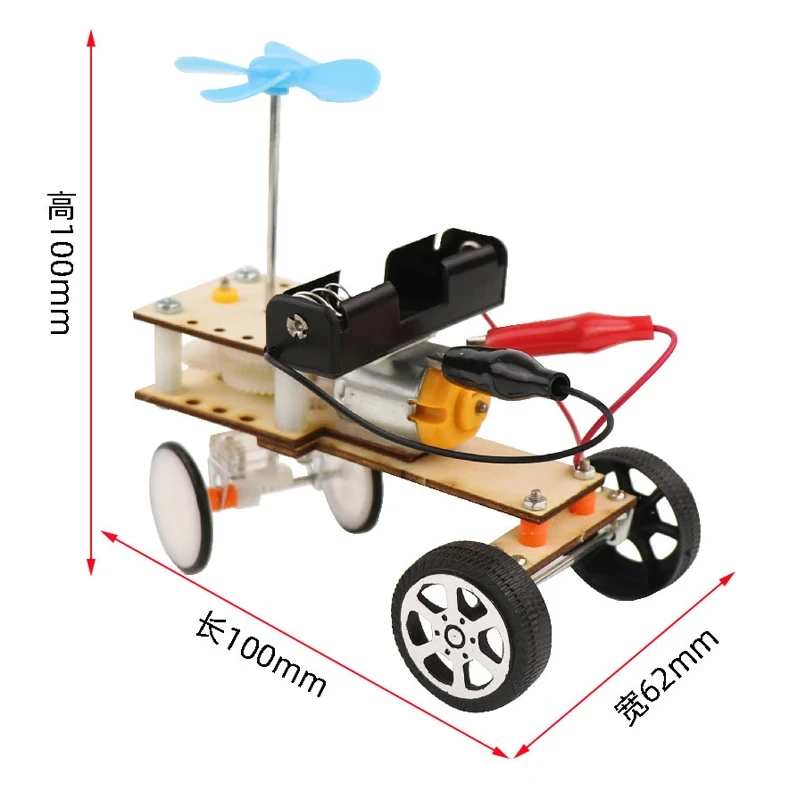 Physics STEM Technology Gadget Kids Science Toys Obstacle Avoidance Vehicle Educational Toys for Children DIY Craft Toy