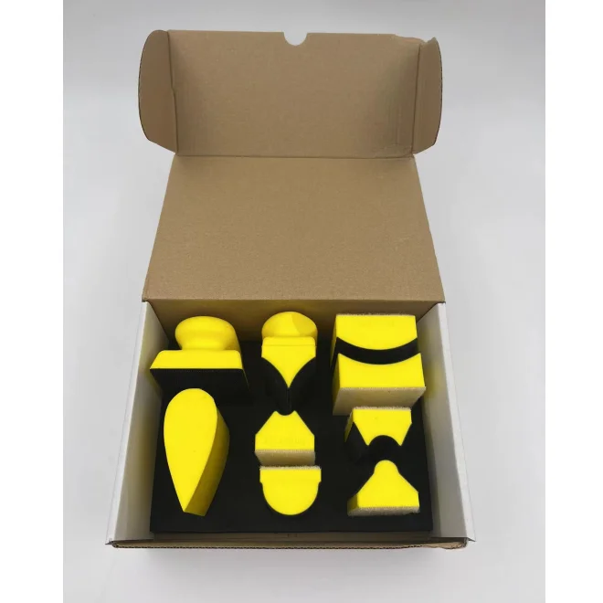 16PCS Hand Sander Kit Hand Sanding Block Kit For Car Polishing Woodworking