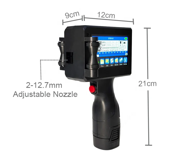 High Speed Tij Barcode Plastic Bags Thermal Intelligent Handheld Inkjet Printer