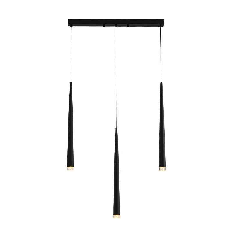 Nordic style modern chandeliers long line minimalist ins creative bar single head long small chandelier for  bedroom bedside