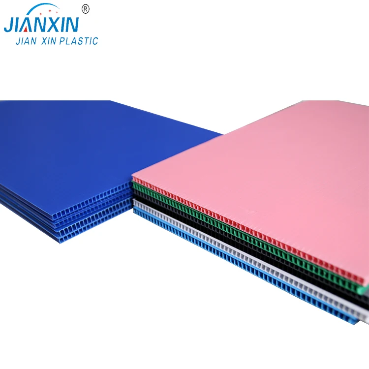 China manufacturers 2mm 3mm 4mm 5mm Black Corflute/Correx Corrugated Polypropylene Hollow Board Sheet
