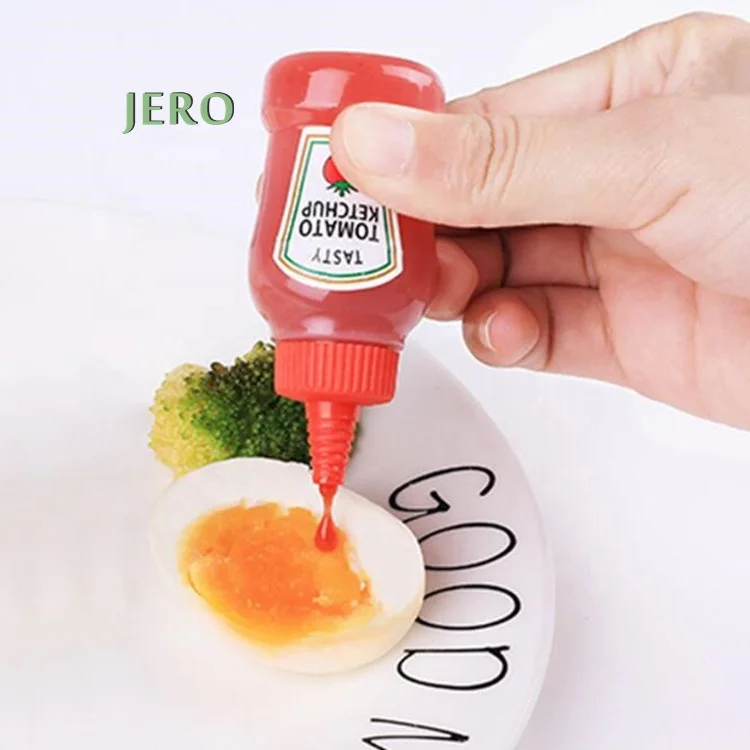 6.5g Mini Squeeze Bottle Tomato BBQ Sauce Plastic Squeeze Bottles with Twist Cap Honey Squeeze Bottle