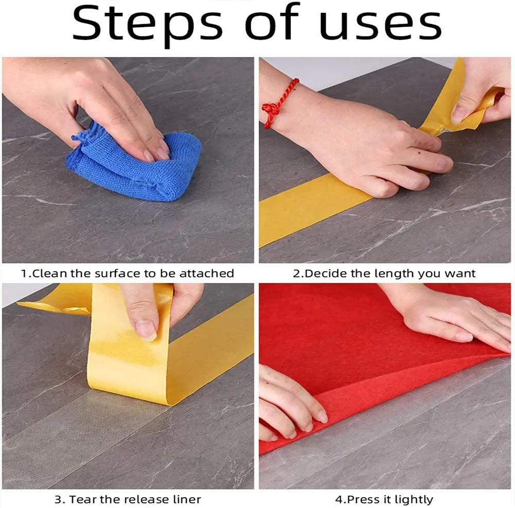 Free Sample Rug Fixing White Cloth Duct tape Removable Edge Binding Seaming Double Sided Carpet Tape