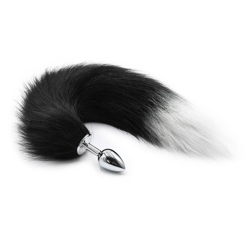 Fox Tail Stainless Steel Metal Anal Plug Tail Butt Plug for Women Unisex Adult Toys for Couples