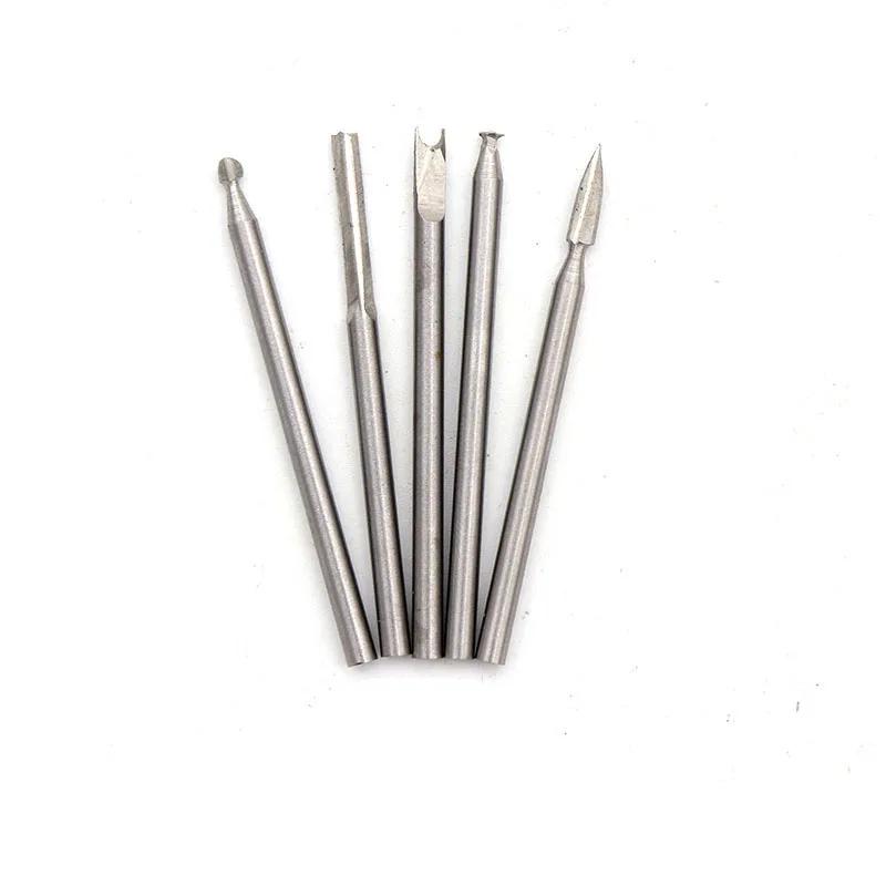 Electric woodworking carving knife Woodcarving milling cutter root carving grinding tool Wood grinding head set