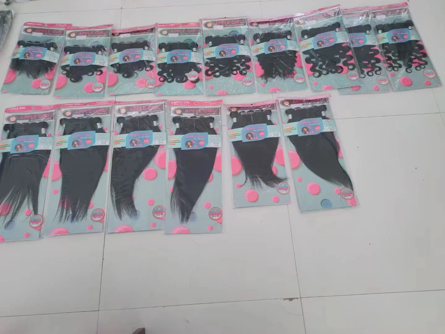 Brazilian Human Hair Bundles and Closure Set Packet Hair With T Part Lace Closure Set Human Hair Extension