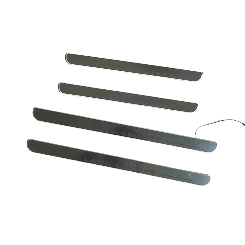 Stainless Steel Door Sill with led for Land Cruiser 2008-2021 LED Door Sill Plate for LC200