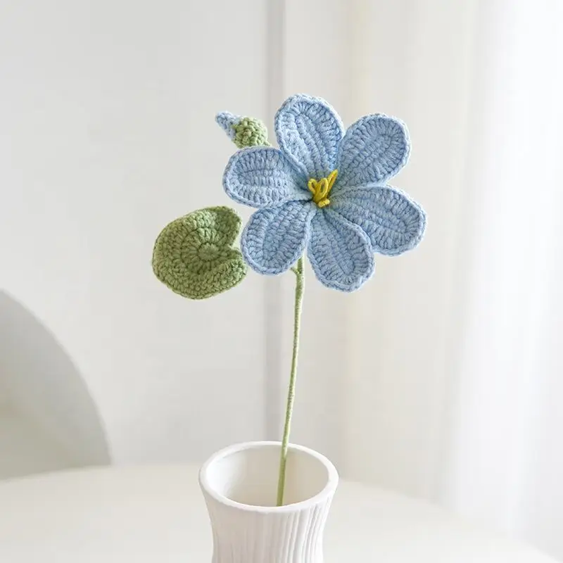 Crochet Tung Oil Flower Single Crochet Flower Knit Finished Product Decorative Artificial Knitted Knitting Flowers