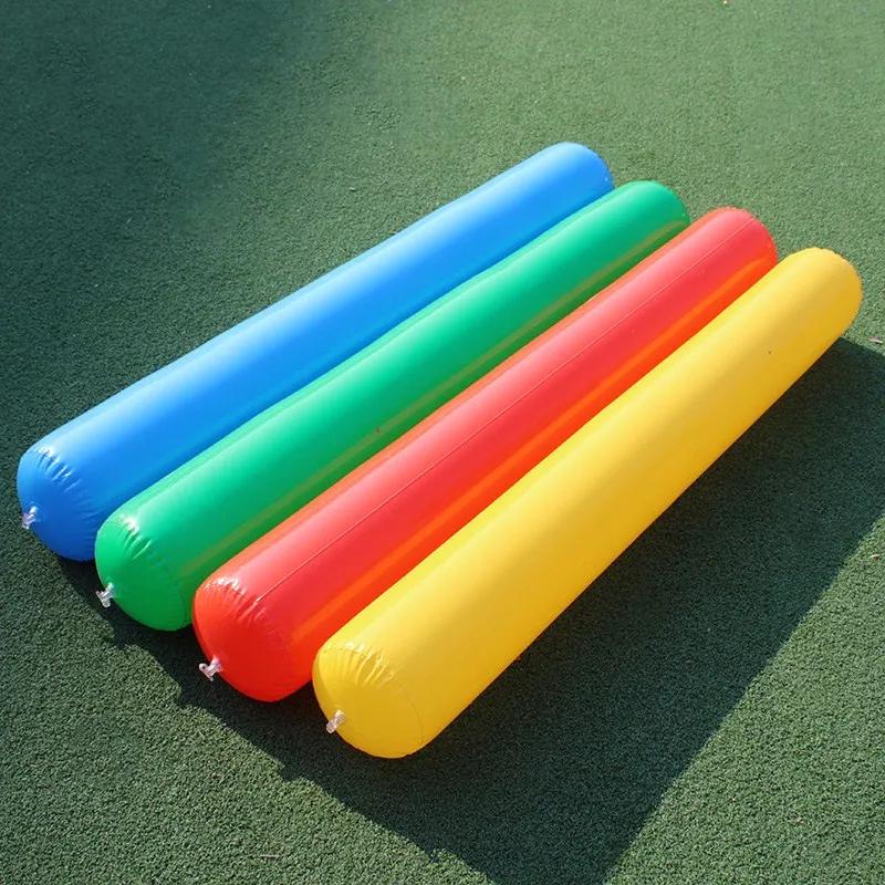 parent-child activity inflatable air tube blow up round sticks for kindergarten game playing