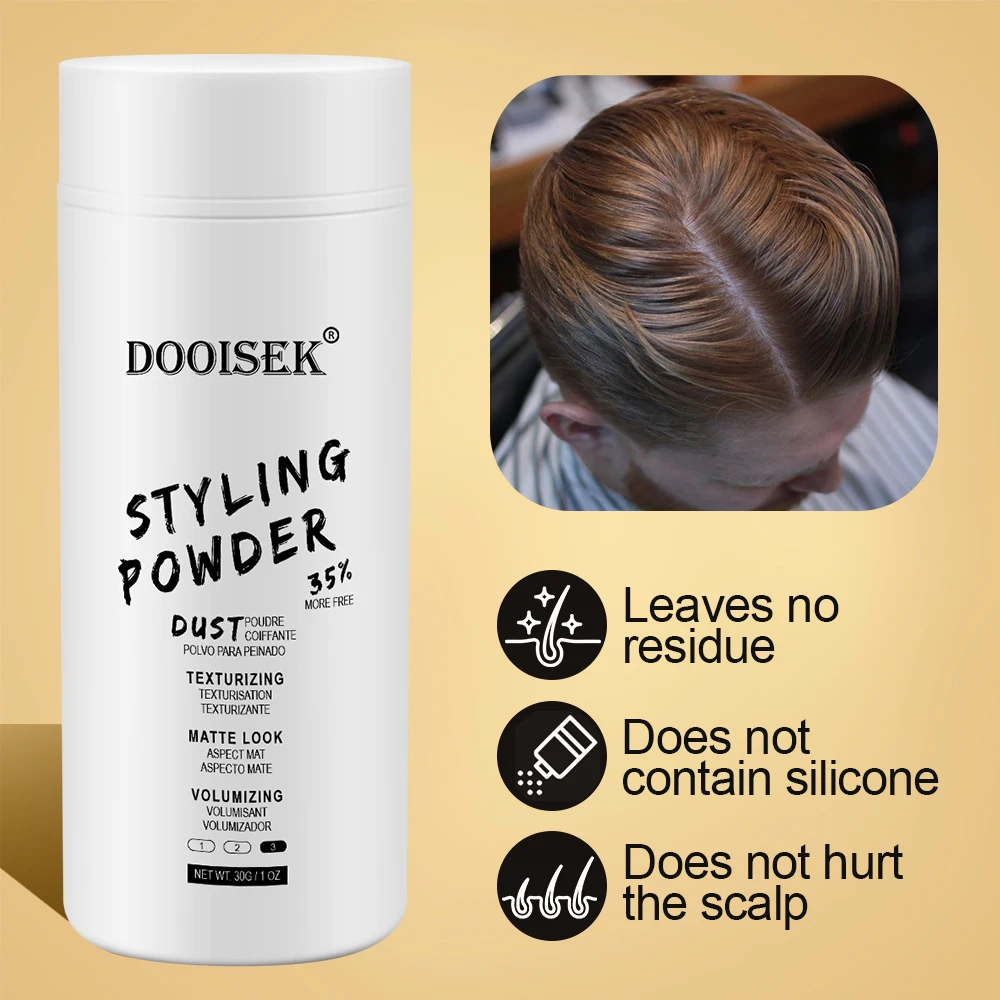 Новая средняя объемная текстура для укладки волос матовая Сухая Пудра для волос, воск для мгновенного подъема корней, белая этикетка