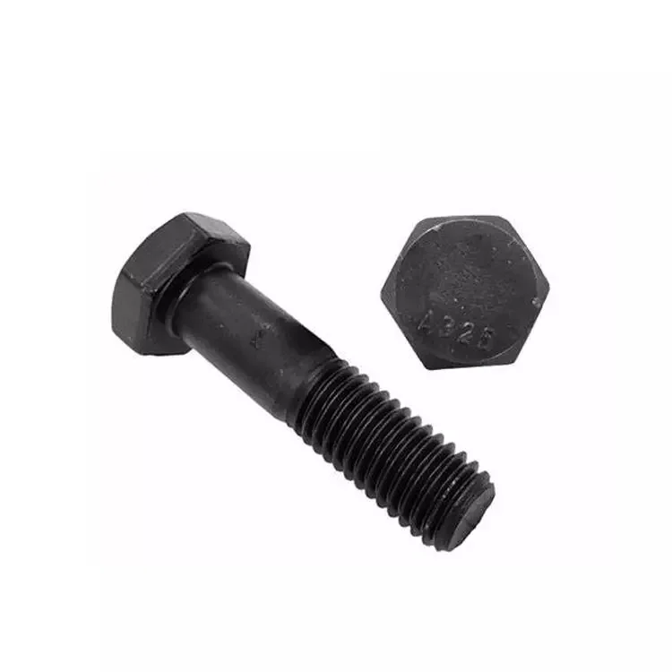 A325 high duty black zinc plated galvanized hex head Structural bolt