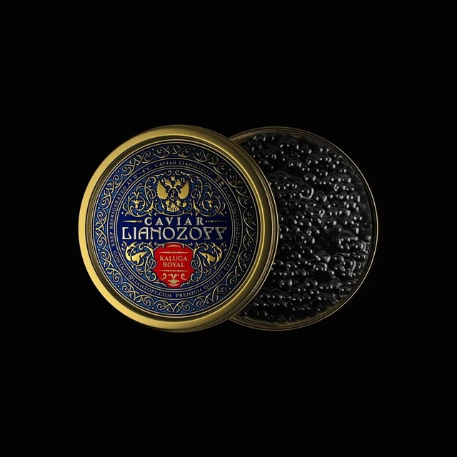 Minsda High Quality Caviar Tin label Waterproof Aluminum Gold 3D Embossed Caviar label