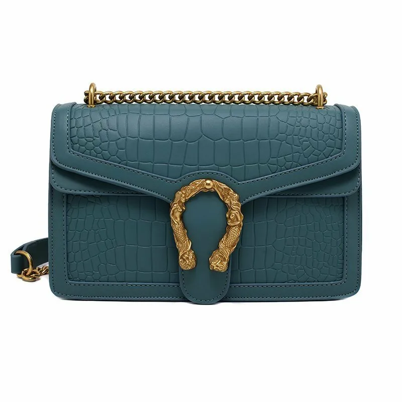 Роскошные сумки-мессенджеры через плечо с цепочкой с замком, элегантная женская маленькая квадратная сумка, кожаные сумки, женские сумки