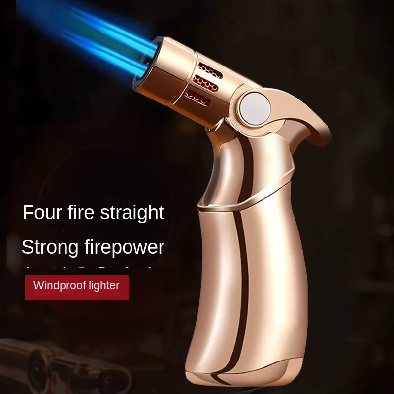 RY2309  encendedores smoking accessories feuerzeuge cigarette lighters metal gun lighter torch lighter
