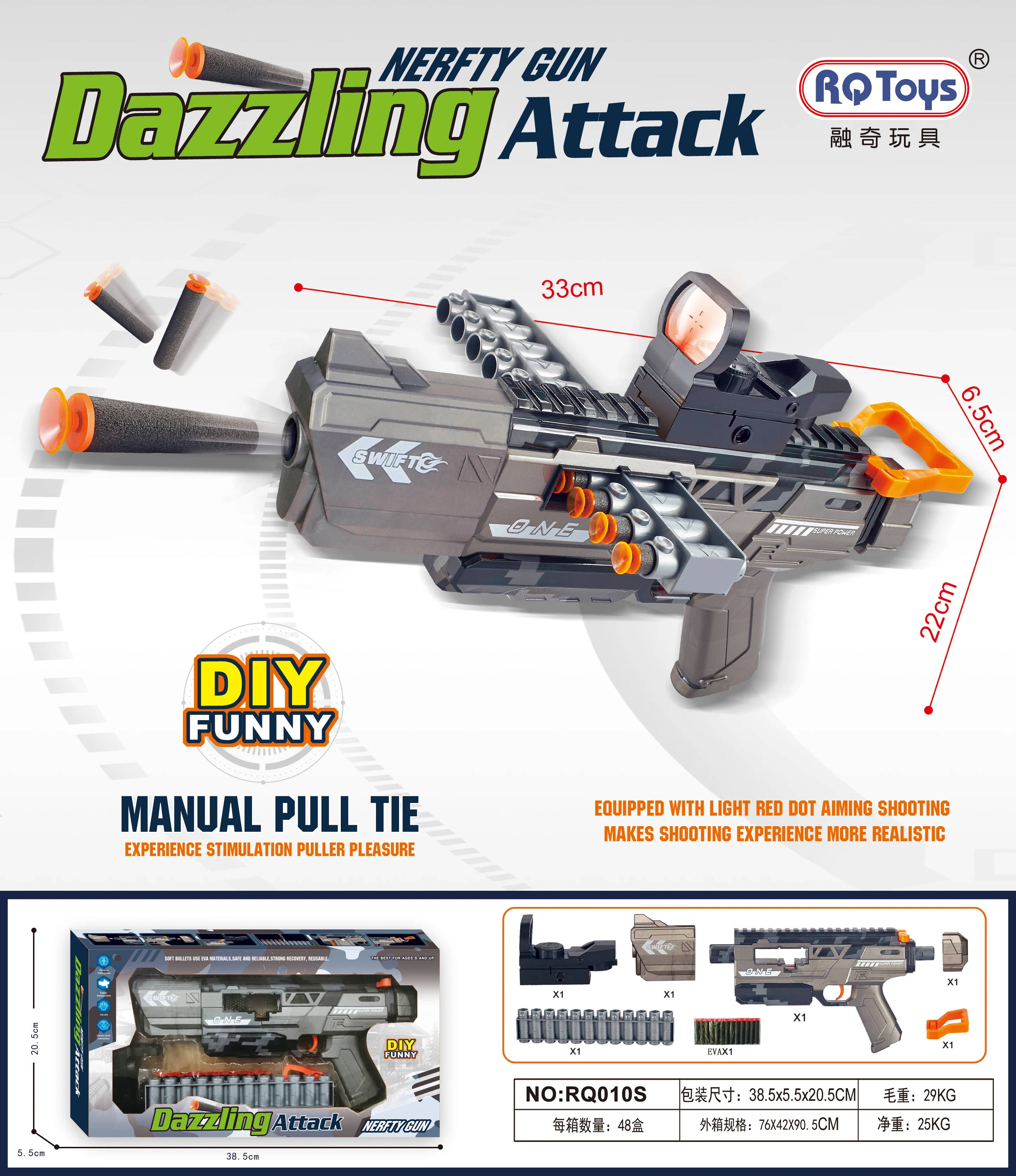 Soft Bullet Gun Soft Foam Bullet Blaster Toy air soft Gun  And Weapons Army Shell Ejecting Toy Metal Guns