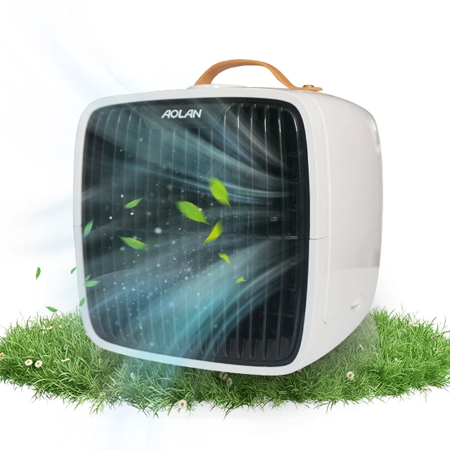 Aolan New Button With Portable Mini Fan Design Tank Ice Box Water Evaporative Air Cooler Fan portable air cooler water
