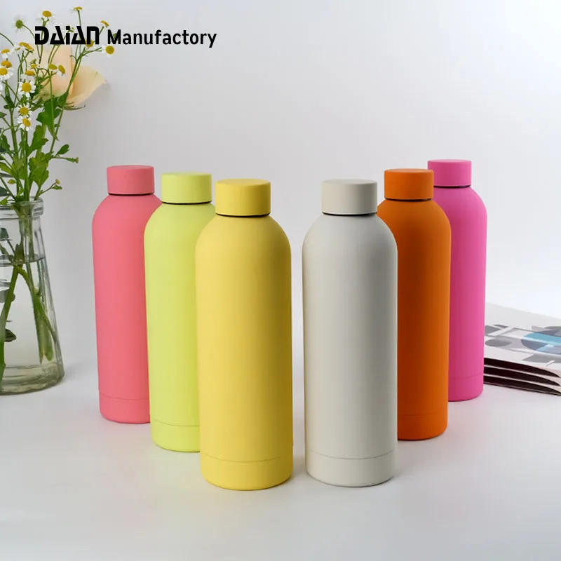 DAIAN New Hot Sale 500ml Insulated Stainless Steel Water Bottle Vacuum Flasks With Small Mouth