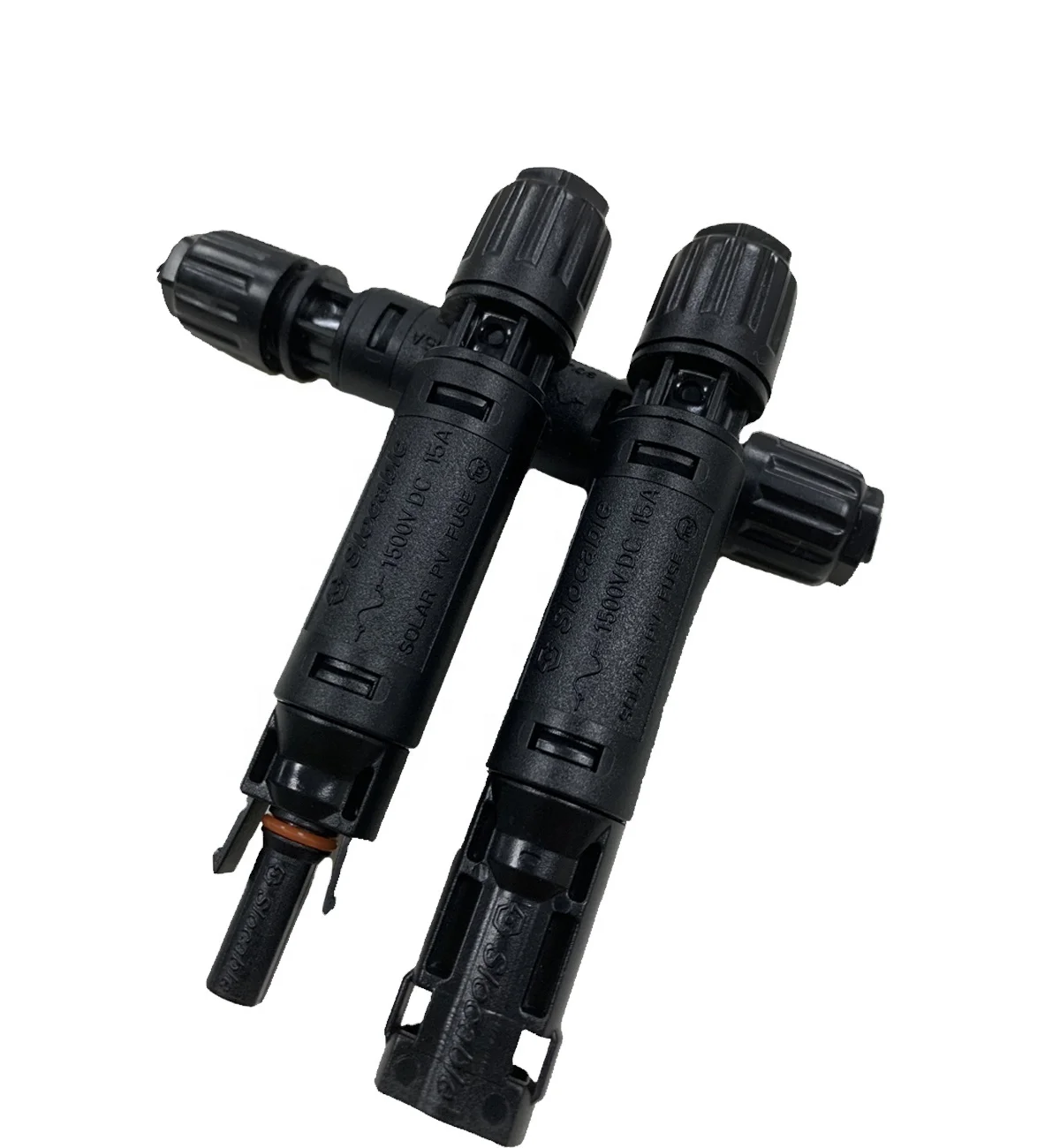 Прямая продажа с фабрики 1500 В IP68 Водонепроницаемый держатель предохранителя постоянного тока Солнечный разъем для солнечной