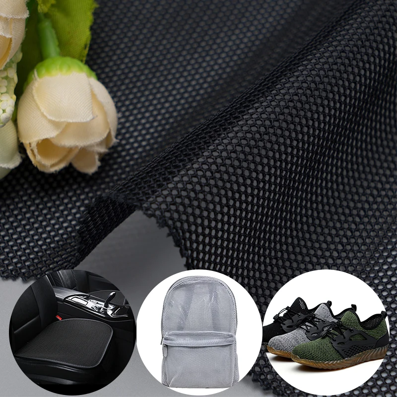 
Custom Polyester Breathable Warp Knitted Mesh Fabric for Chair Seat Sport Shoes Bag 