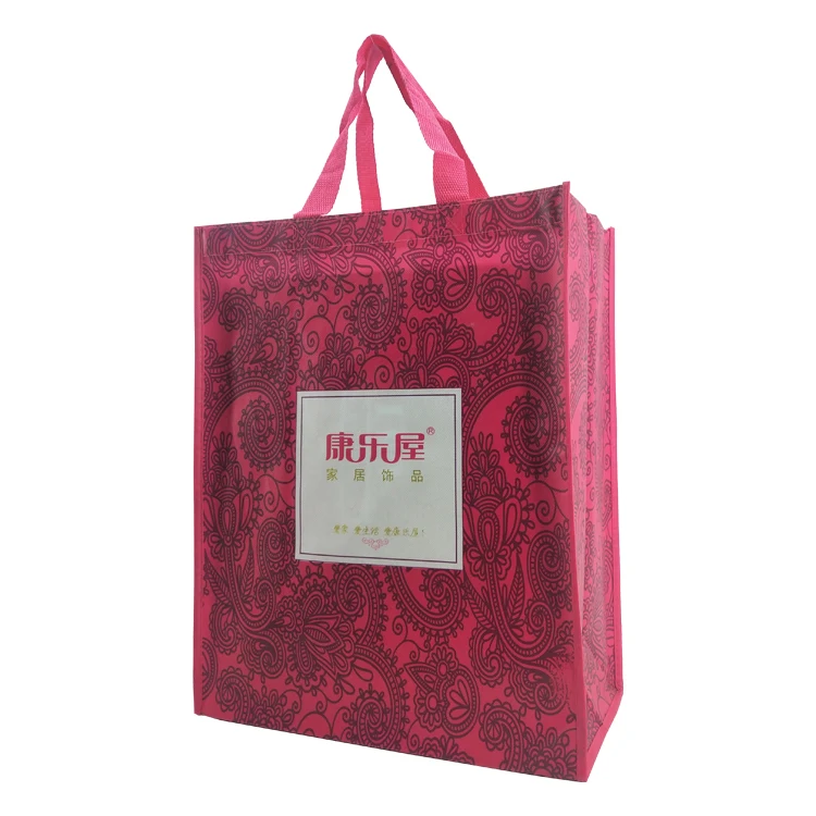 Custom Print Eco Reusable Supermarket Grocery Promotion Shopping Non Woven Carry Fabric Tote Cloth Bag