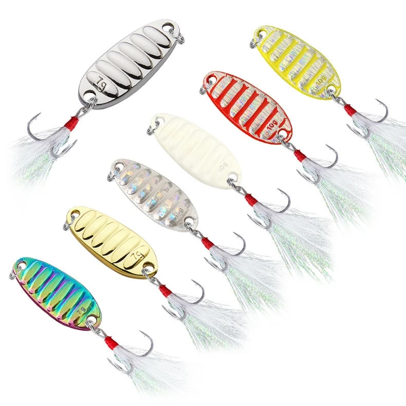 1.5g 3g 5g 7g 10g 15g 20g 25g 7 Colors Bionic bait wholesale High quality Metal Spoon Spinner Fishing Lures